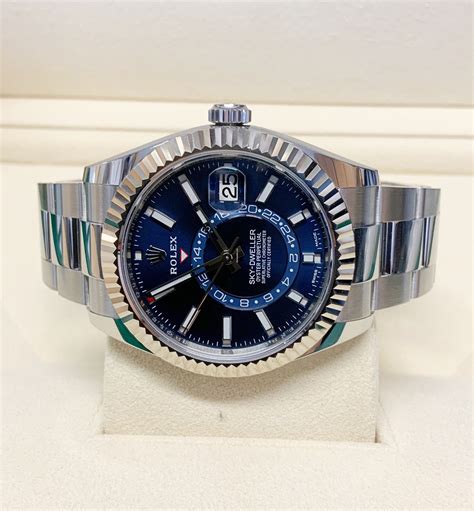 rolex sky dweller blue for sale|rolex sky dweller price uk.